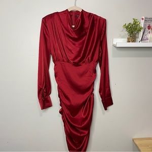 SHEIN Long Sleeved Satin Dress size Medium